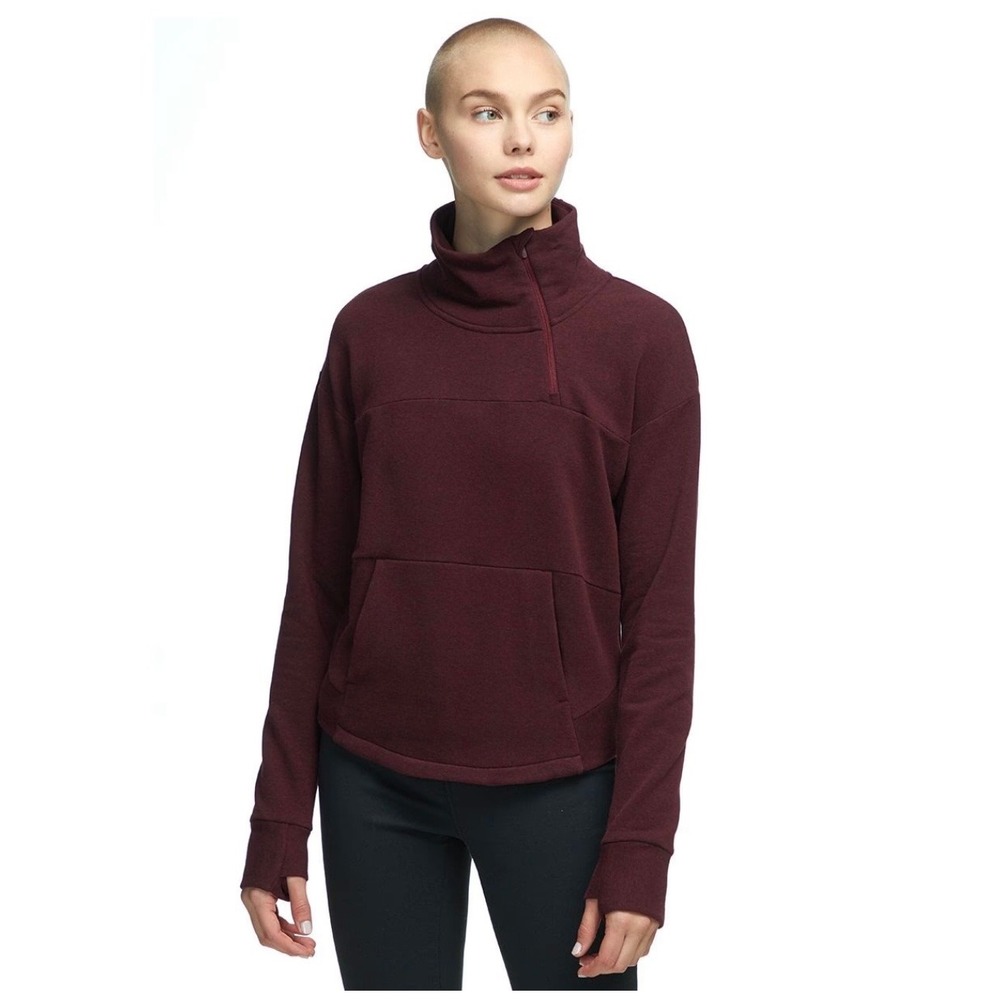 The North Face Motivation Mock Neck Fleece Pullover Burgundy Size‎ Large